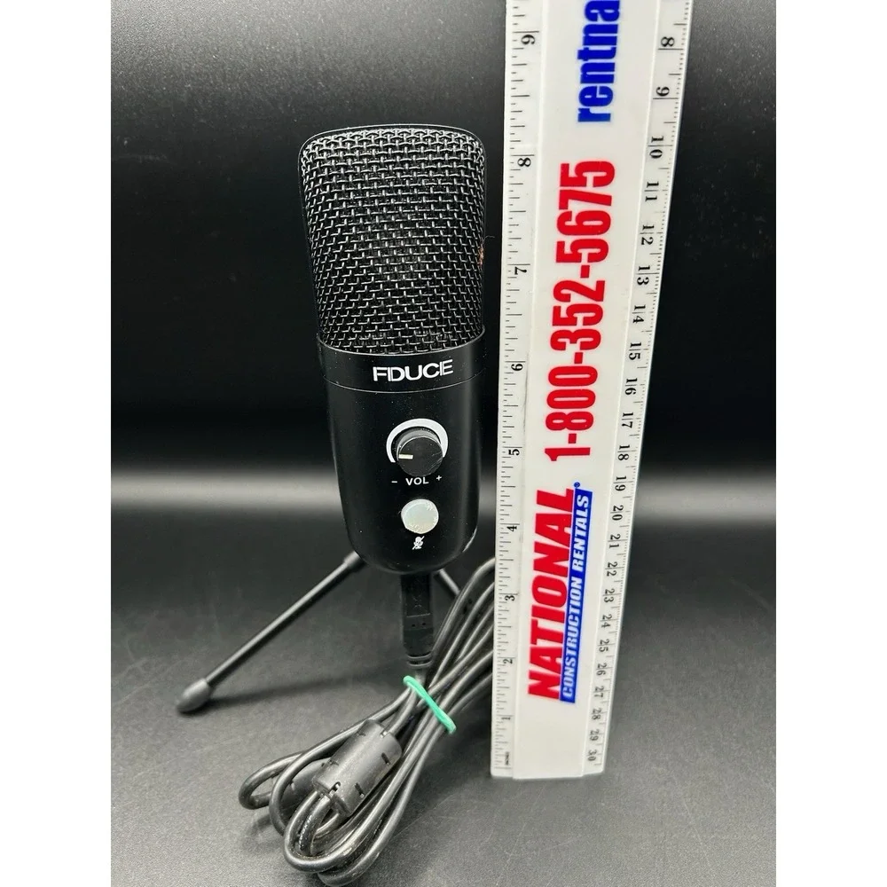 FDUCE USB Plug Play Condenser Microphone Professional Studio PC Mic w/ Tripod